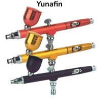 Yunafin Airbrush Kit Air Paint Cầm tay Tranh xăm Máy nén phun