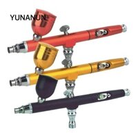 Yunaun Nail Art Paint Makeup Tool Air Paint Red / đen / vàng / hồng Compressor Spray