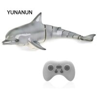 Yunaun RC Dolphin Boat, Nhựa 2.4G Mô Phỏng Đồ Chơi Cá Heo, Vít Ổ Chống Nước Mát Đèn Điều Khiển Từ Xa Đồ Chơi Bơi