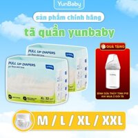 Yunbaby bình sữa cổ rộn Em yêu Bỉm trẻ em tả quần cho bé Mua 2 gói tặng 1 bình sữa thủy tinh P10 bình sữa cho bé sơ sinh