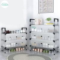YUNDUN Kệ Để Giày 5Tầng Kệ Inox Có Màn Chống Bụi Giá Giày Dép Kệ giày Tủ Giày có vách ngăn chống bụi