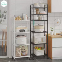 YUNDUN Kệ Nhà Bếp, Kệ Đa Năng 6 Tầng Khung Sắt Sơn Tĩnh Điện Lắp Ráp Đơn Giản Tiện Lợi Tặng Móc Treo