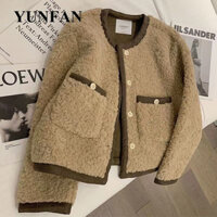 YUNFAN áo khoác dù áo khoác bomber cozy INS Cổ điển chic WJK2410K8S 3Z240119