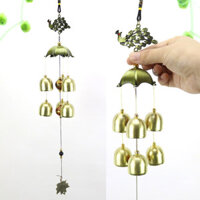 Yunnnan Lijiang Phong Cách Cổ Điển Kim Loại Đồng Chuông Gió Đồ Trang Trí Chuông Gió Làm Việc #SM32FL#