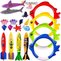 Yunrao 20 Chiếc Đồ Chơi Lặn Dưới Nước, Đồ Chơi Bể Bơi Hình Cá Nhiều Màu Sắc, Quà Tặng Nhựa Vòng Lặn Đồ Chơi Thể Thao Dưới Nước