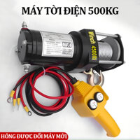 YUNYI máy tời điện 500kg tời điện 12v Tời Cứu Hộ 4500LBS lực kéo 2041kg thiết bị nâng hạ