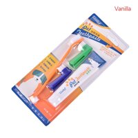 Yup Vanilla/Thịt Bò Hương Vị Thú Cưng Bộ Kem Đánh Răng Bàn Chải Đánh Răng Cho Thú Cưng Mèo Và Chó Chăm Sóc Răng Miệng