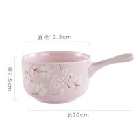 [Yuquan] Sakura Bát Ăn Sáng Đưa Bát Bát Ăn Cơm Bát Canh Bát Mỳ Phong Cách Trung Hoa Bột Yến Mạch Sữa Bát Pha Mỳ Tôm Chống Nóng