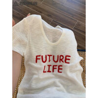 YUSHANLAN áo phông áo thun nữ croptop baby tee Dễ thương Fashion Thể thao Cute WMJ2460LSR 26Z240627