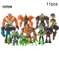 Yut- 11 Chiếc Ben 10 Heatblast Humongousaur Rath PVC Nhân Vật Hành Động Mô Hình Trẻ Em Đồ Chơi Quà Tặng