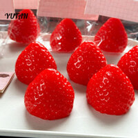 Yut- Mô phỏng Đồ chơi dâu tây Đồ chơi dâu tây Bộ đồ chơi giảm căng thẳng dâu tây Quả bóng mềm Tpr Fidget cho trẻ em Người lớn Bóp đồ chơi trái cây Mô phỏng màu hồng Trái cây để lo âu