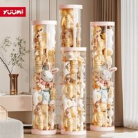 Yuumi nhựa trong suốt hộp thùng đựng đồ chơi nhồi bông em bé chống bụi nước tặng dải đèn
