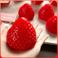 Yuxihon| Đồ chơi dâu tây mềm Đồ chơi dâu tây Bộ đồ chơi giảm căng thẳng dâu tây Quả bóng mềm Tpr Fidget cho trẻ em Người lớn Bóp đồ chơi trái cây Mô phỏng màu hồng Pinch trái cây để lo âu