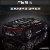 Yuxing 13163 Bugatti Sound of the Night tương thích với ô tô thể thao điều khiển từ xa bằng gạch LEGO mô hình đồ chơi kh