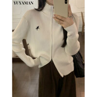 YUYAMAN áo len cardigan áo khoác cardigan thời trang Fashion Fashion Minimalist WMY2490VR3 39Z240922