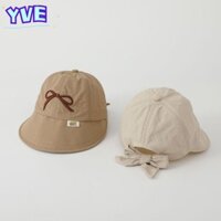Yve Kids Bucket Hat, Mũ chống nắng dễ thương khô nhanh, Mũ bóng chày Cotton thoáng khí chống nắng ngoài trời cho trẻ mới biết đi