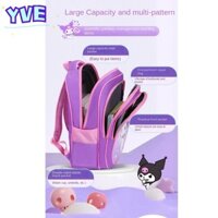 Yve Sanrio Học Sinh Schoolbag, Ba Lô Đi Học Trẻ Em Tiểu Học Dung Tích Lớn, Ba Lô Tiểu Học Nylon Chống Thấm Nước Kuromi Mẫu Giáo