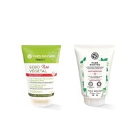 Yves Rocher Pure Menthe Gel rửa mặt cho Dầu, Mụn - Sebo Pure Vegetal 3 in 1,  125ML