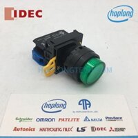 YW1L-M2E10QM3G Nút nhấn IDEC có đèn phi 22 loại nhấn nhả điện áp 220V dạng lồi màu xanh lá