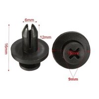 {YWQ CAR parts} Gói 25 Bộ Vít Nở Nhựa Chuyên Dùng Cố Định Nội Thất Xe Ô Tô Kích Thước 16mm Tạo Liên