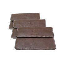 {YWQ CAR parts} Ví Da Đựng Giấy Tờ Xe Ô Tô, Túi Đựng Giấy Tờ Xe Hơi Dập Logo Các Hãng Cao Cấp Chevr