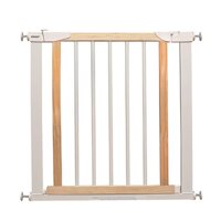 Yxsd White Wooden Baby Gate for Doors Extension Safety 1st Pressure Fit Retractable Pet Door for Stairs Indoor (Size : 117-124cm)