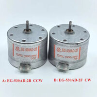 Yy 1PC EG-530AD-2B CCW / EG-530AD-2F CW Motor DC 12V 2400RPM Micro Mini 32mm Vòng Trục Động Cơ Cho Máy Ghi Động Cơ CD Đầu DVD UJXS