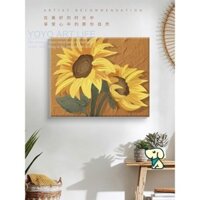 Yy F1 40x50cm noframe [Phát triển mạnh] Tranh sơn dầu kỹ thuật số hướng dương tự làm Tranh làm đầy bằng số tranh tô màu Trang trí MM98