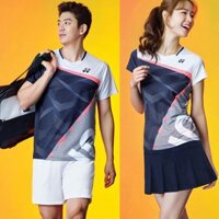 Yy Mới Quần Áo Cầu Lông Nam Nữ Bộ Thi Đấu Mặc Tập Tennis Mặc Thoáng Khí Nhanh Khô Quần Áo