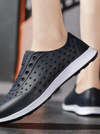 {Yy slippers} TTITDEE NALL Men Sandals Crocks Sandals Hole Shoes Couple Home Slippers Summer Breath