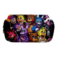 Yyds Hộp Đựng Bút In Hình five night at freddy Hai Lớp Sức Chứa Lớn Có Khóa Kéo Cho Học Sinh