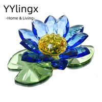 YYlingx Đồ thủ công Hoa Sen Trung Quốc, Hoa Sen Trang trí nội thất Pha lê Hoa sen trang trí, Hồng / Trắng / Xanh Pha lê hoa trang trí cô gái