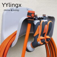 YYlingx Giá đỡ ống nước treo tường YYLINGX, Giá đỡ ống dụng cụ làm vườn sân vườn, Giá lưu trữ hữu ích Giá đỡ nhựa Dụng cụ tưới nước Dụng cụ treo ống tưới