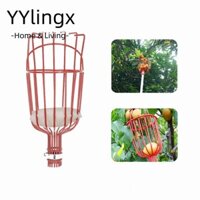 YYlingx Máy bắt trái cây, Đầu hái trái cây bằng kim loại màu đỏ, Dụng cụ làm vườn di động Thiết bị hái vườn di động cho quả đào Cam quýt lê