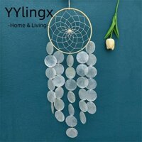 Yylingx Rainbow Shell Chuông gió, Treo Chuông gió vỏ sò thủ công, Trang trí nội thất thời trang Trang trí phòng Dream Catchers Bên ngoài