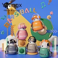 YYlingx Yylingx Cốc Nhựa Trẻ Em, Bình Nước Chống Rò Rỉ Dung Tích Lớn 650ML, Dễ Thương Có Ống Hút Có Dây Đeo Di Động Cốc Bụng Lớn Trường Học Bé Trai Bé Gái