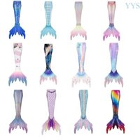 Yys Cô Gái Nàng Tiên Cá Đuôi Flipper Trang Phục Trẻ Em Đồ Bơi Đi Biển Bikini Váy Lạ Mắt