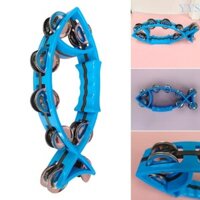 Yys Musical Tambourine Double Row Tambourine Chuông tay hình cá dễ cầm