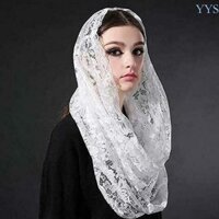 Yys Phong Cách Tây Ban Nha Ren Truyền Thống Vintage Mantilla Veil Latin Thánh Lễ Cho Khăn Che Đầu Cho Nhà Thờ Công Giáo Nhà Thờ