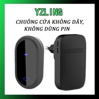 YZLING Chuông cửa không dây chống nước, không dùng pin ，nhấn chuông cửa