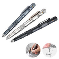 ZANLURE EDC Tactical Pen Aluminum Alloy Attack Head Emergency Blade Flashlight Outdoor Safe Security Tool