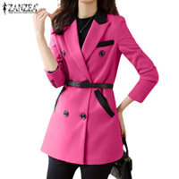 ZANZEA Áo Khoác Blazer Dài Tay Form Rộng Phong Cách Hàn Quốc Thanh Lịch Dành Cho Nữ