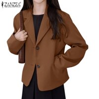 Zanzea Áo Khoác Blazer Dài Tay Màu Trơn Thời Trang Nữ Tính