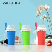 Zaofahua Silicone Slushy Cup, Smoothie Maker 500ml Máy làm kem, Máy làm mát nhanh đông lạnh Icy Smoothie Bóp cốc