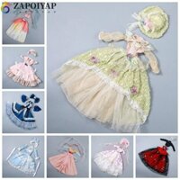 Zappoiyap 1 / 3 BJD Búp Bê Quần Áo Tinh Tế Bé Gái Trang Phục Đồ Chơi DIY Cô Gái Quà Tặng
