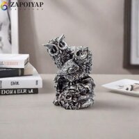 Zappoiyap Cú Tượng Động Vật Cổ Điển Các Bức Tượng Nhỏ Tủ Rượu Phòng Khách