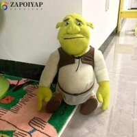 Zappoiyap Đồ chơi Shrek nhồi bông Hoạt hình Trang trí nội thất sáng tạo