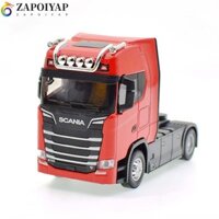 Zappoiyap Xe Tải Đầu Mô Hình Xe Kéo Lưng Mô Phỏng Quà Tặng Bé Trai