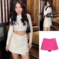 Zara 22 Thu Đông Phong Cách Mới Quấn Khăn Phong Cách Xếp Chồng Bất Đối Xứng Culottes Tinh Tế Người Nổi Tiếng Phong Cách4661515 7385525