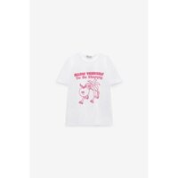 ZARA AUTHENTIC ( có ảnh thật ) Áo thun cổ tròn Zara màu trắng size L